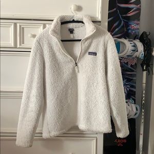 White Patagonia quarter zip